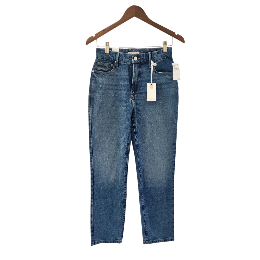 Good American Vintage Straight Leg Jeans Pant Womens Size 00 24 New Nwt